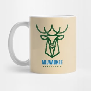 Milwaukee Bucks Modern Logo, Buck Wild Basketball Mug